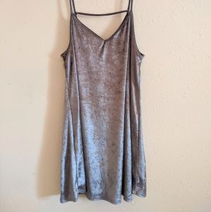 Peach Love Brown Suede Dress